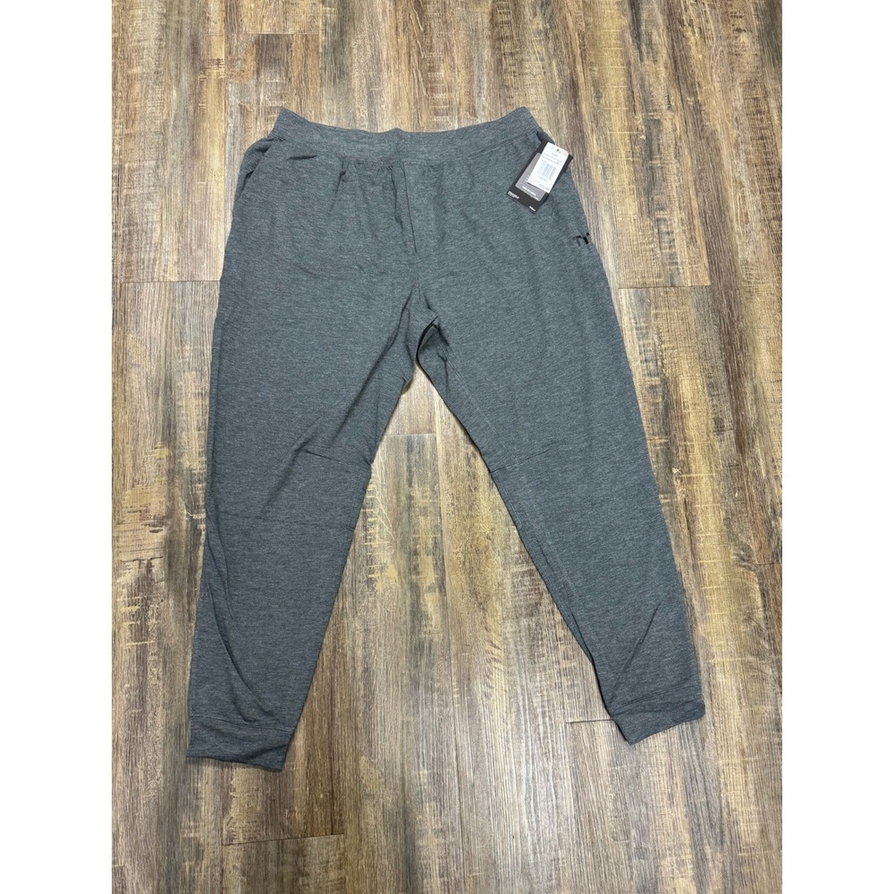 TYR Mens Terry A.M. Jogger Charcoal Heather French Terry Pants B44019 Large‎ NWT